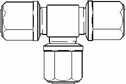 Compression Tube Union: 1/2